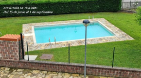 Ground floor with garden and pool